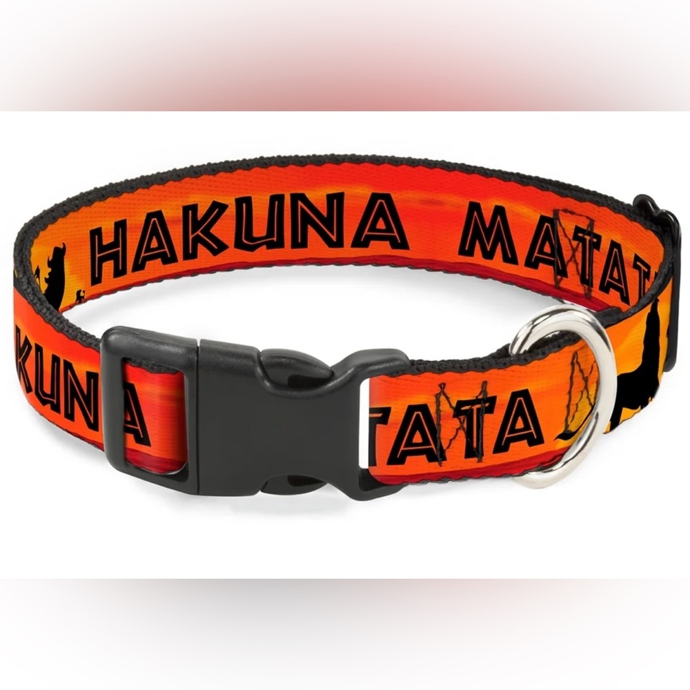 NWT Buckle Down Disney The lion King Hakuna Matata Dog Collar size large